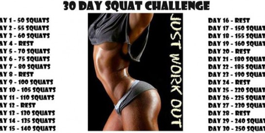 Le 30 Days Squat Challenge: À ESSAYER à tout prix!