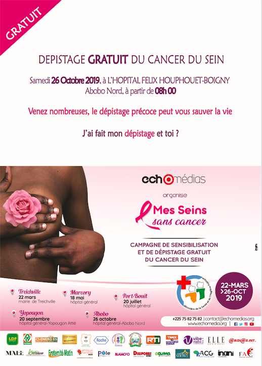 campagne de sensibilisation et de dépistage précoce « Mes Seins sans cancer »