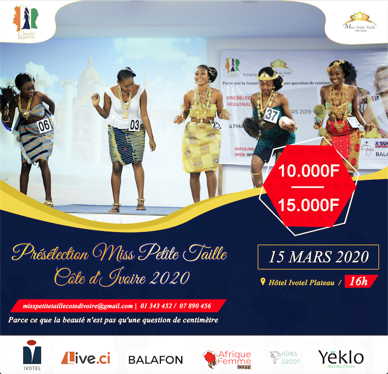 Présélection Miss Petite Taille Côte d'Ivoire 2020