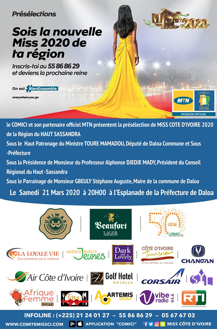 Miss CI 2020 - Présélection de la région du Haut Sanssandra