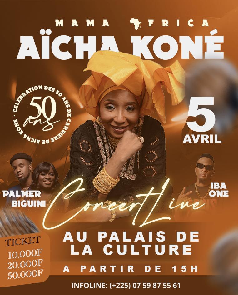 Célébration des 50 ans de carrière de Aïcha Koné