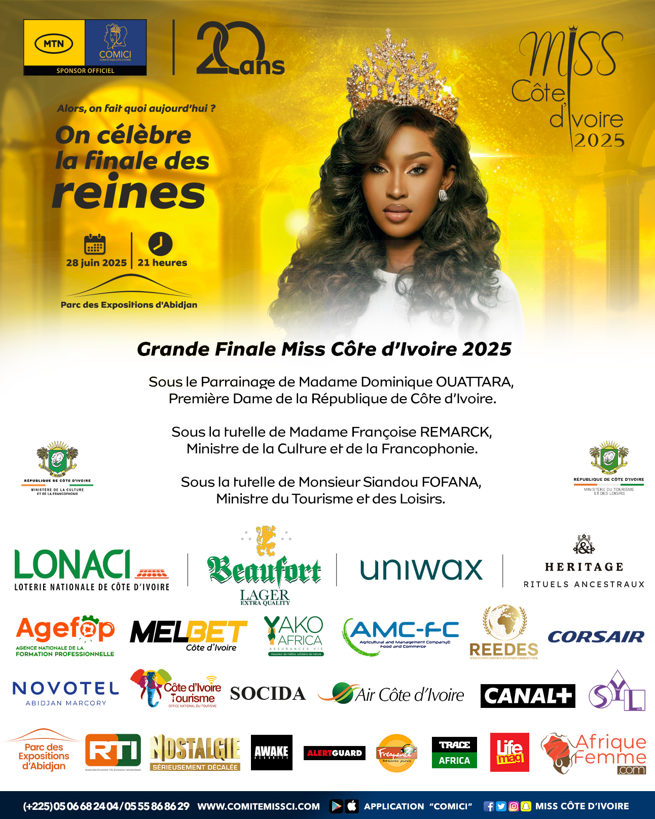 RDV à la Grande Finale de Miss CI 2025