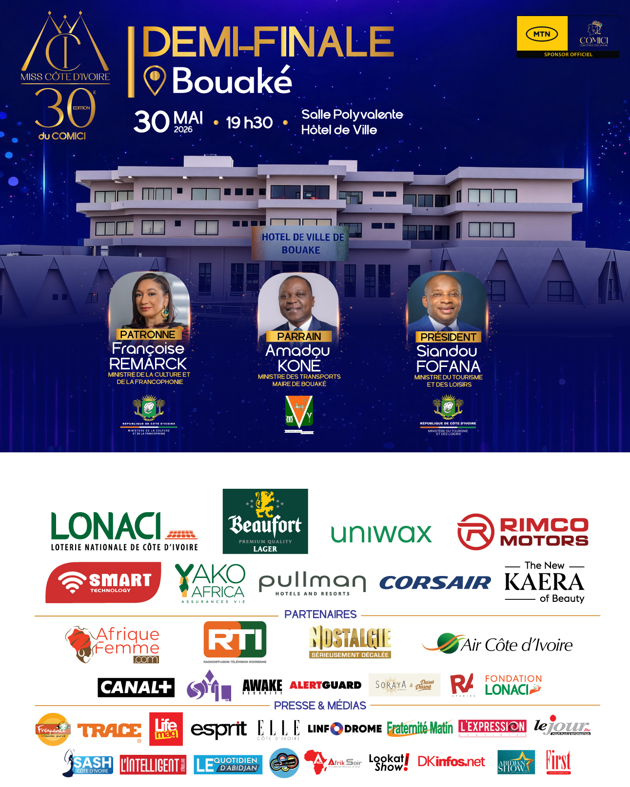 Demi finale Miss Côte D'Ivoire