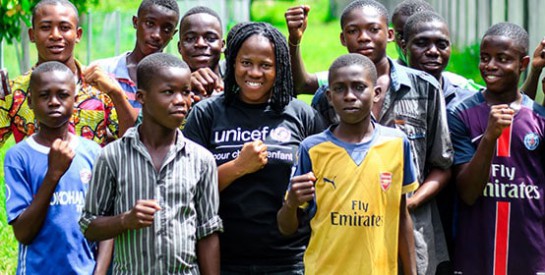 L`artiste ivoirienne Nash championne pour les enfants auprès de l`UNICEF