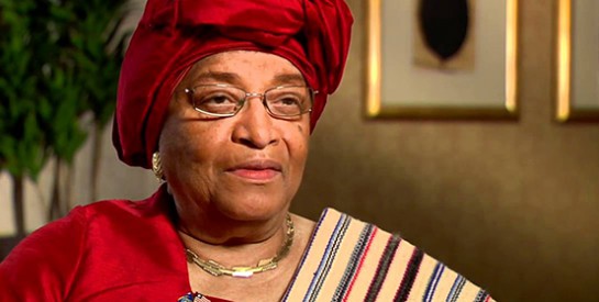 Ellen Johnson Sirleaf récompensée pour sa contribution au redressement du Liberia après la guerre civile