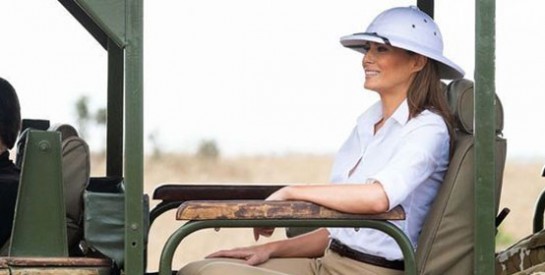 Incident diplomatique au Kenya : Melania Trump choque en portant un chapeau de colon