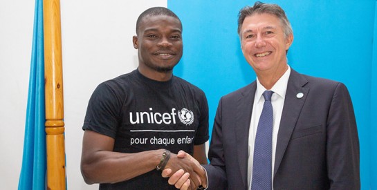 UNICEF : Jean-Michel Onnin fait champion pour les enfants et le guide de plaidoyer des jeunes lancé
