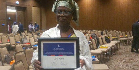 Madame Lalla KONE, lauréate du prix ``Femme en Action`` du CECI