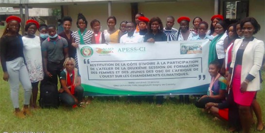 Atelier de restitution : l’AFAO et APESS-CI, les ONG Lionnes d’Afrique et CDCCI face au changement climatique