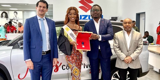 Remise de prix à l’élue du concours Miss CI 2023 : SOCIDA livre à Mylène Djihony la voiture promise