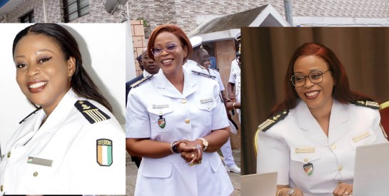 Le lieutenant-colonel Ninsemon Kida-Rose,  première femme, nommée directrice générale adjointe aux Affaires maritimes