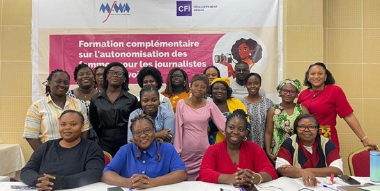 Autonomisation féminine / MFWA et CFI, en collaboration avec l’OLPED forment des femmes journalistes ivoiriennes